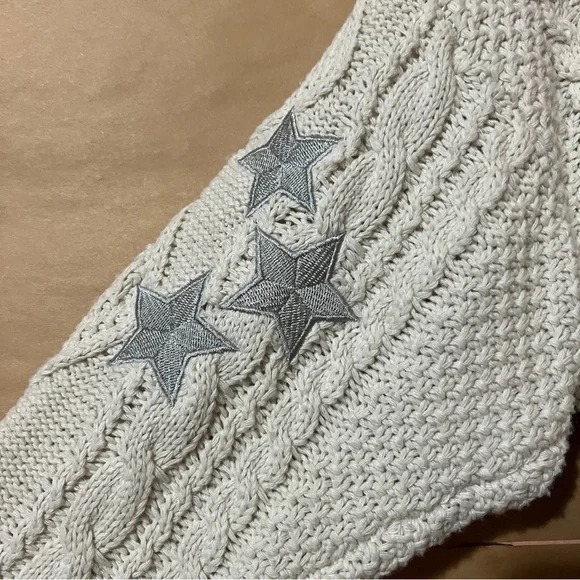 Taylor Swift | Folklore Cardigan Sweater Stars Cable Knit Button Front Size M/L - Picture 11 of 12